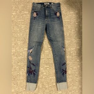 Embroidered Jeans, new! Worn once excellent condition